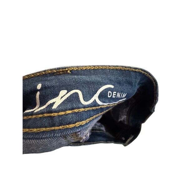 INC Denim Skinny Leg Curvy Fit Ankle Jeans Women Size 12 Medium Blue - Picture 6 of 9